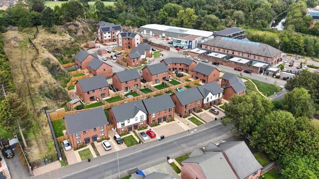Drone shot of whg homes